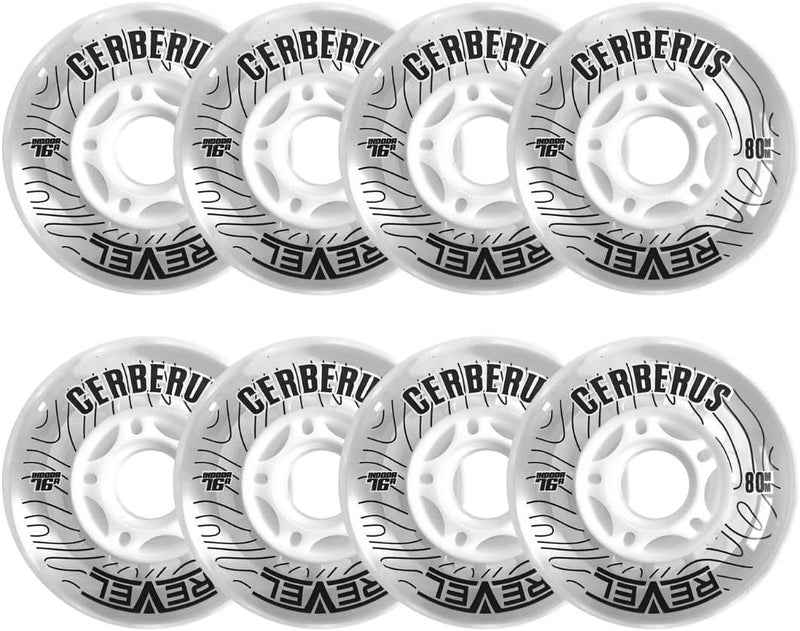 Alkali Hilo 4-76MM/4-80MM Indoor Inline Roller Hockey Wheels 8 Pack - 74A X-Soft 76A Soft - Image 1